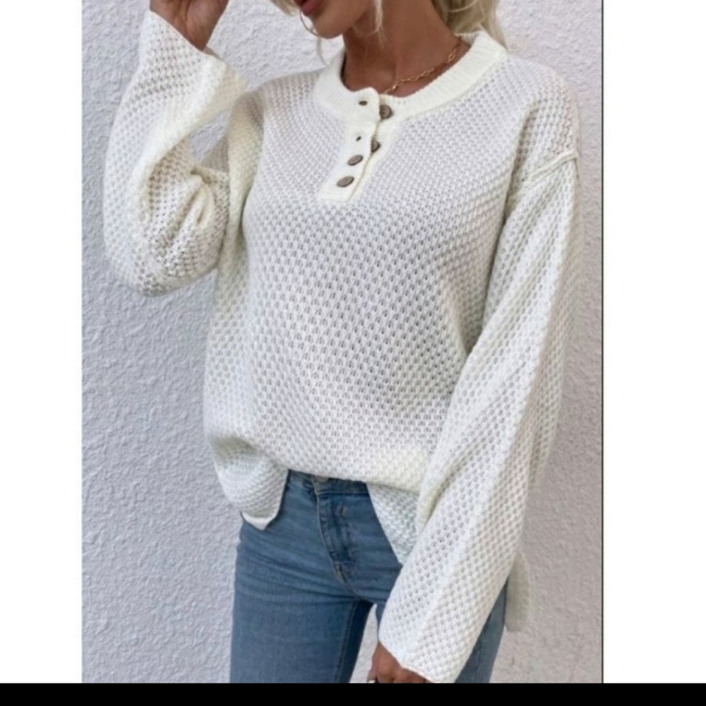 Women's Plush Pullover Sweater - Picture 5 of 6